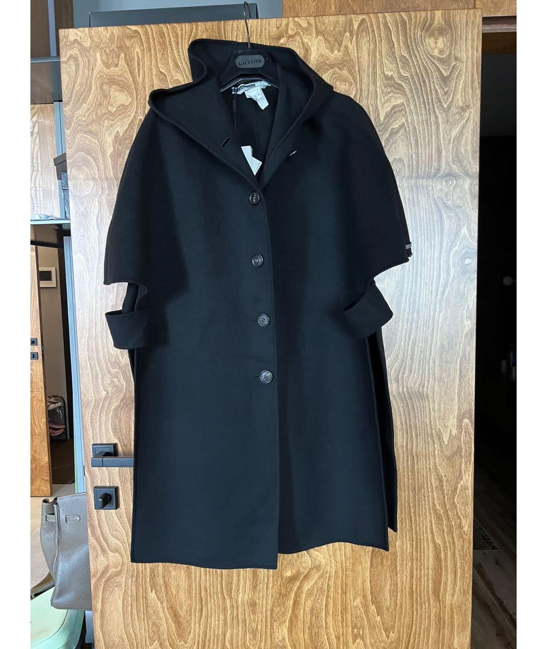 SPORTMAX Черное пальто, фото 2