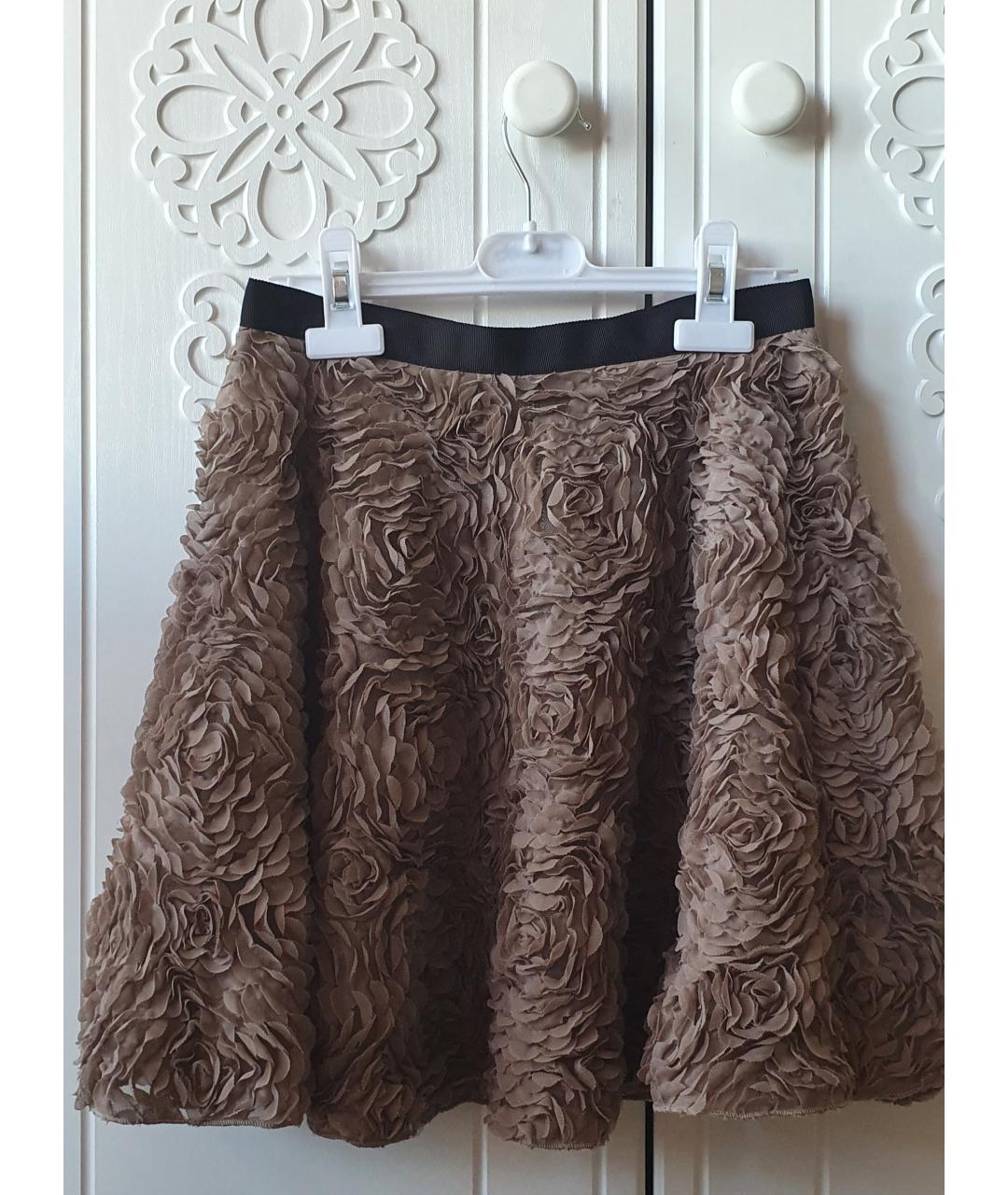 MARKUS LUPFER Бежевая полиэстеровая юбка миди, фото 2