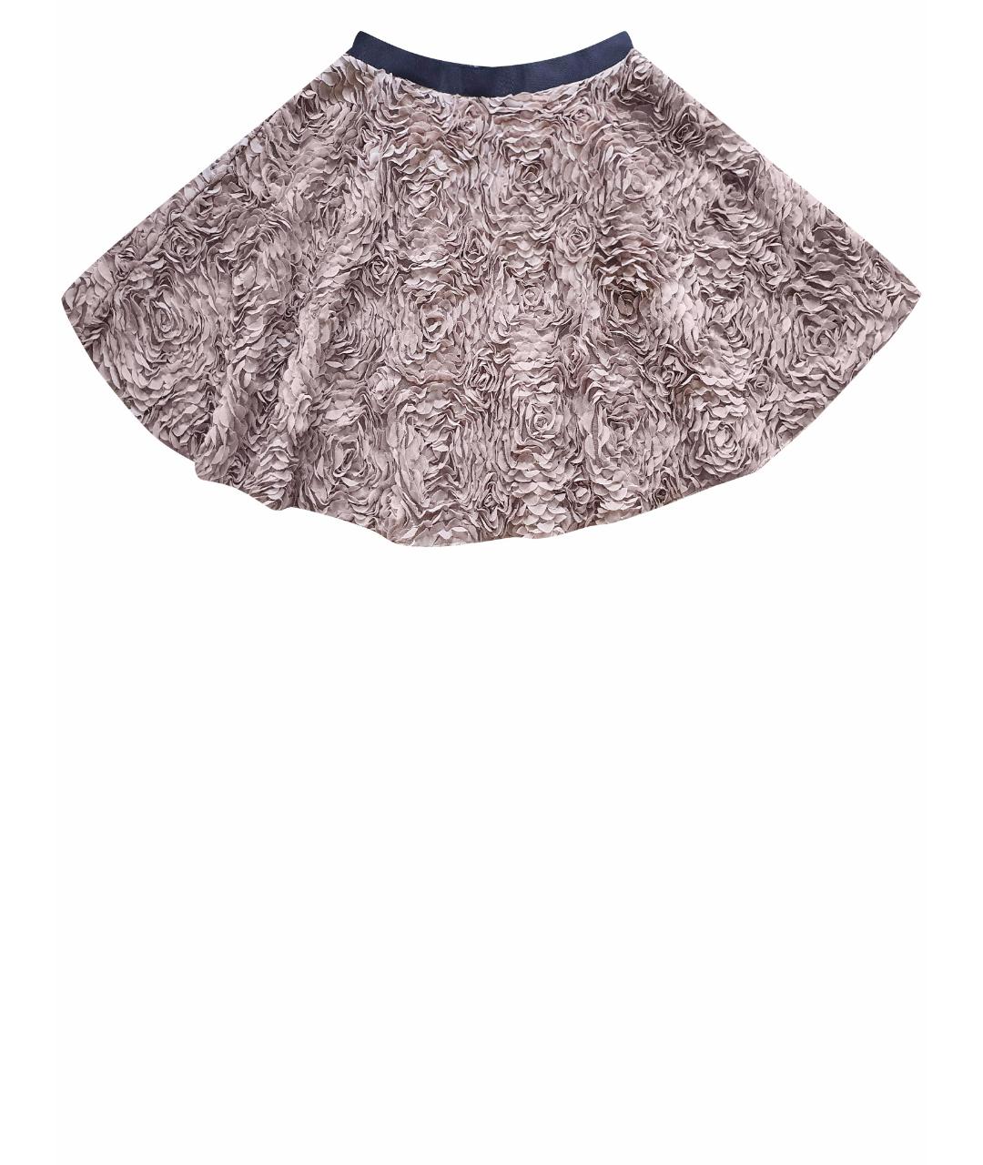 MARKUS LUPFER Бежевая полиэстеровая юбка миди, фото 1