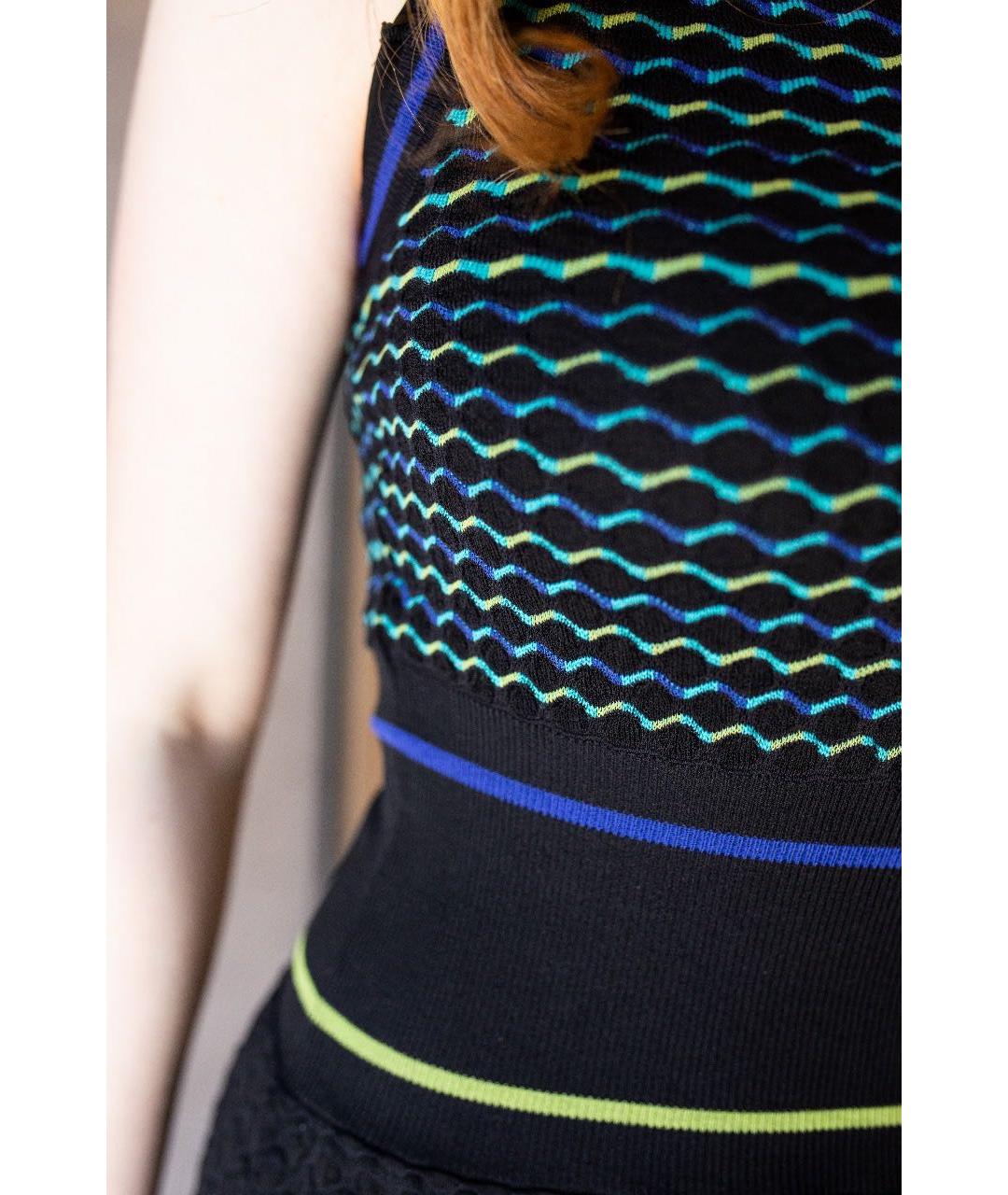 M MISSONI Черное шерстяное повседневное платье, фото 4