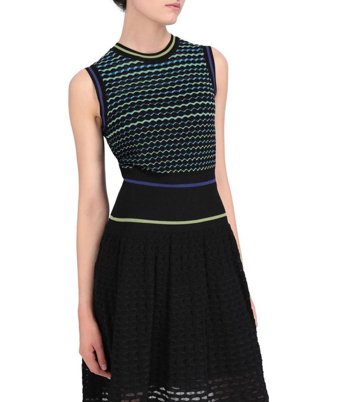 M MISSONI Черное шерстяное повседневное платье, фото 3