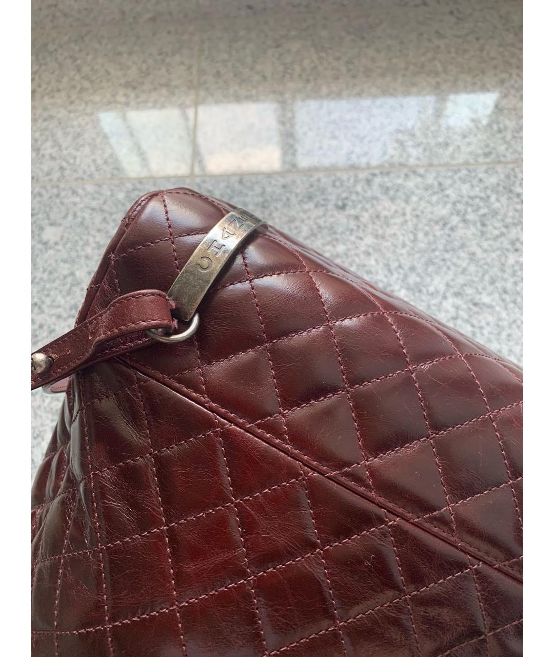 CHANEL PRE-OWNED Бордовый кожаный рюкзак, фото 5