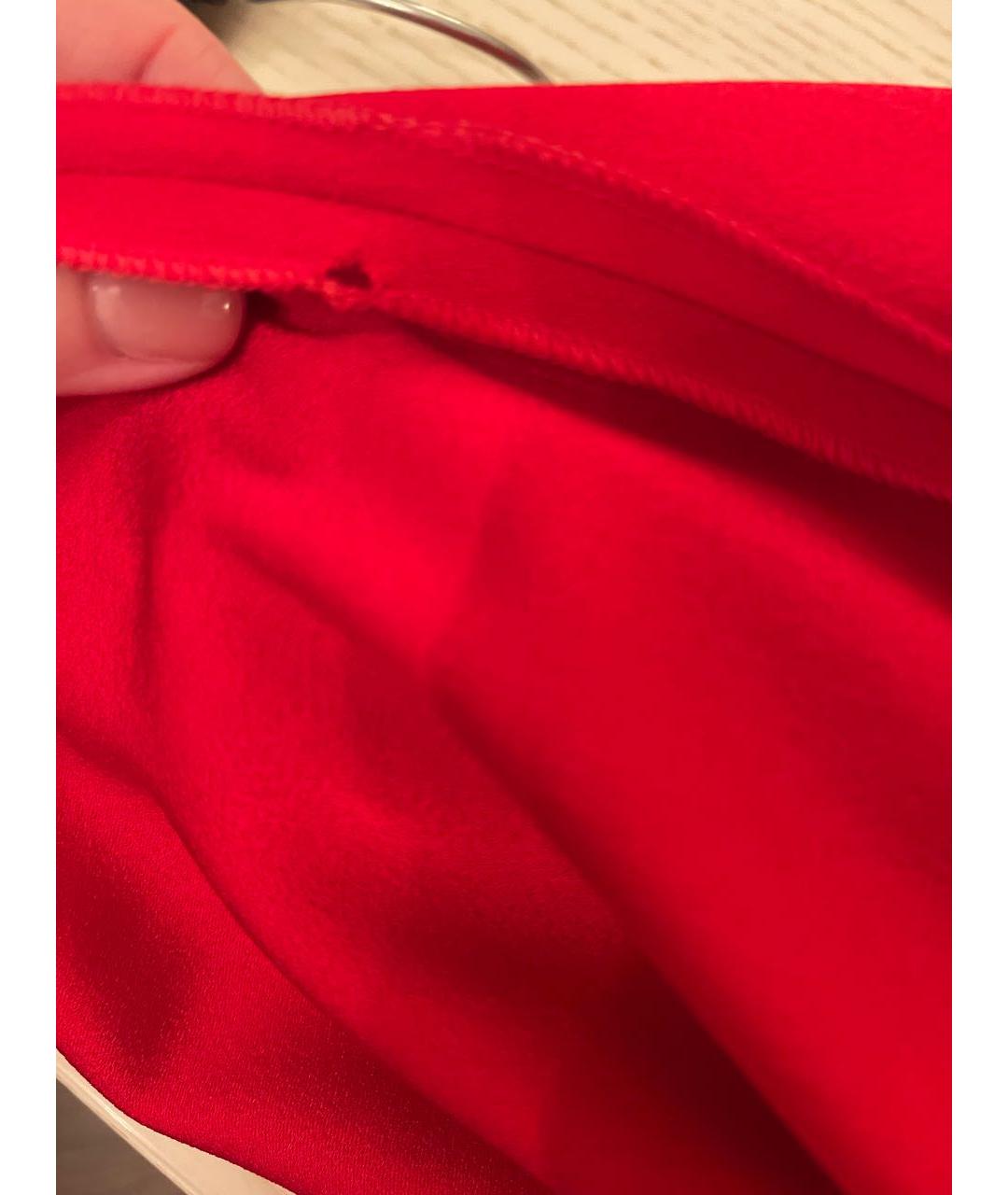 DANIELE CARLOTTA Красное ацетатное вечернее платье, фото 4