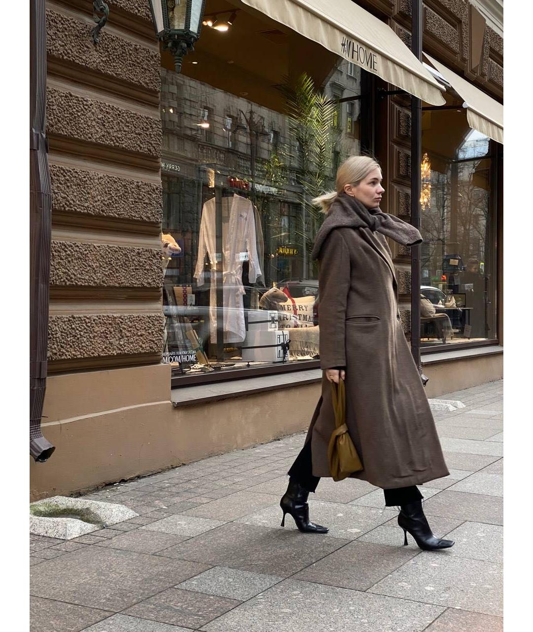 NANUSHKA Горчичная кожаная сумка тоут, фото 2