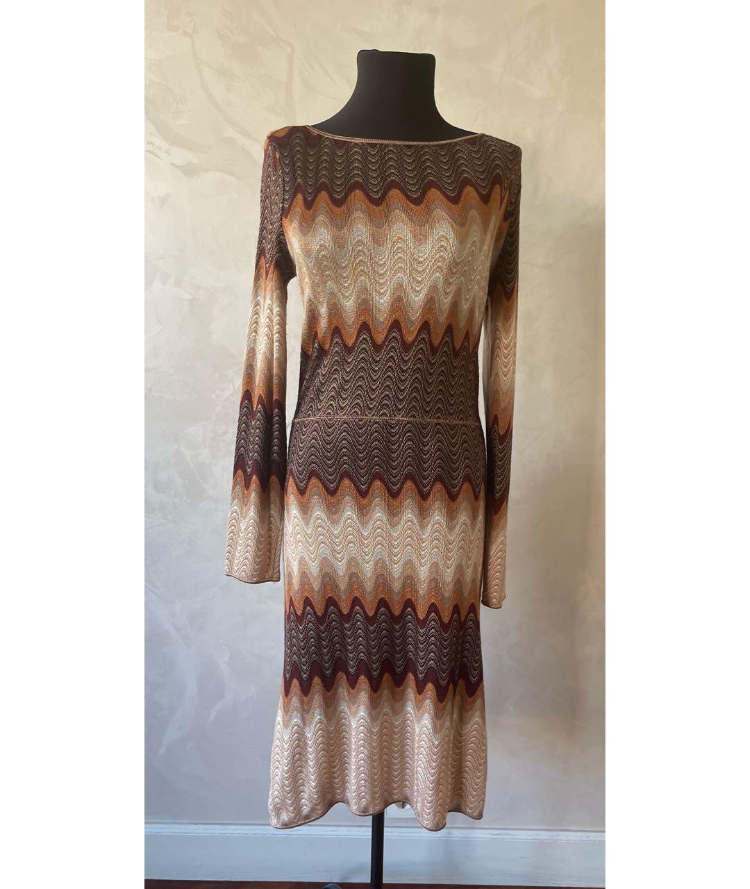 MISSONI Мульти шерстяное повседневное платье, фото 9