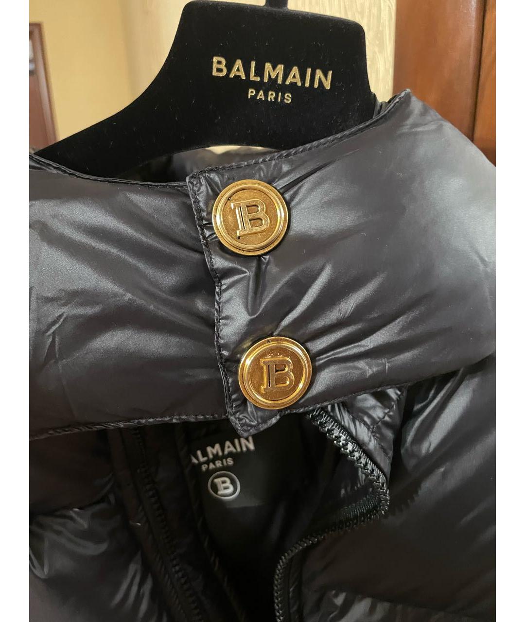 BALMAIN Черный пуховик, фото 2