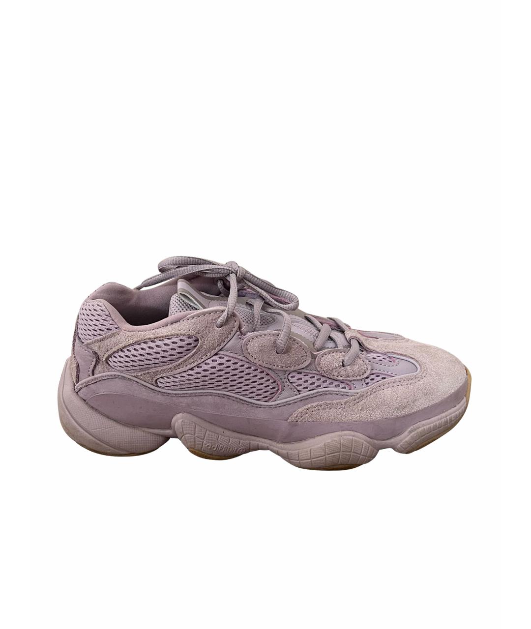 ADIDAS YEEZY Фиолетовые текстильные кроссовки, фото 1