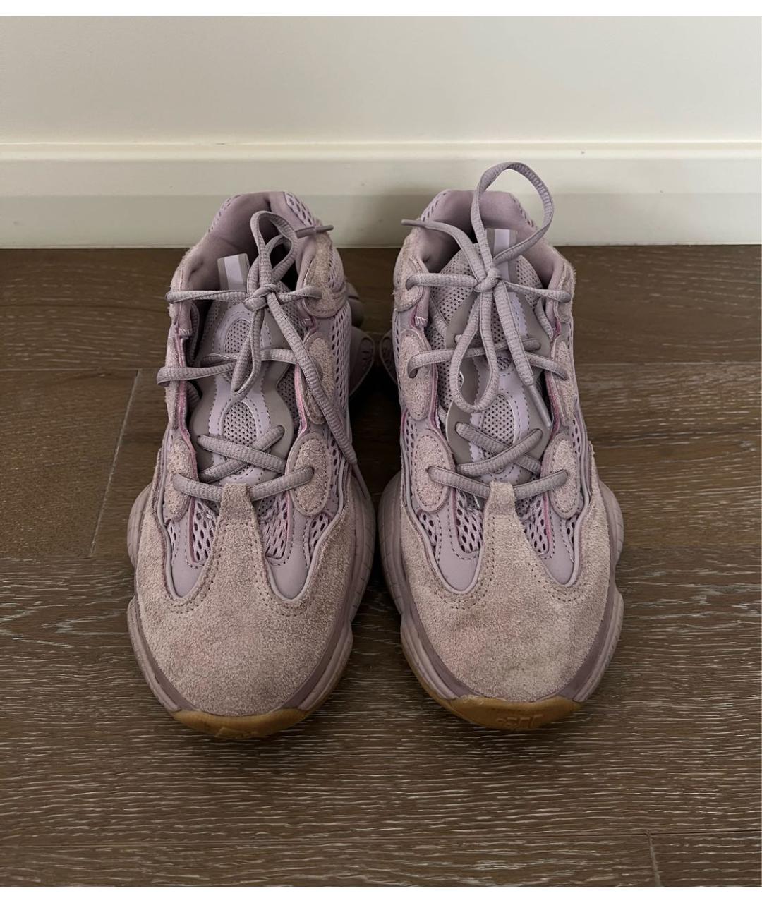 ADIDAS YEEZY Фиолетовые текстильные кроссовки, фото 2