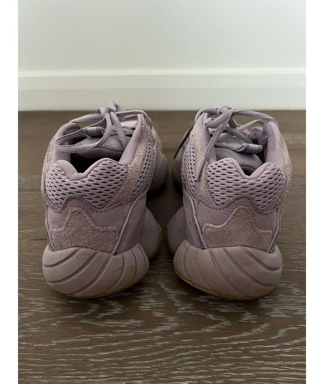 ADIDAS YEEZY Фиолетовые текстильные кроссовки, фото 4