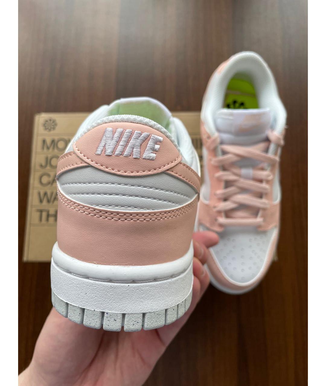 NIKE Коралловые кожаные кроссовки, фото 4