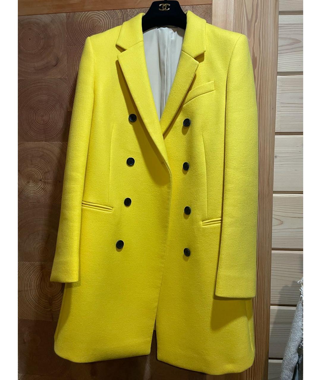 BALENCIAGA Желтое шерстяное пальто, фото 6