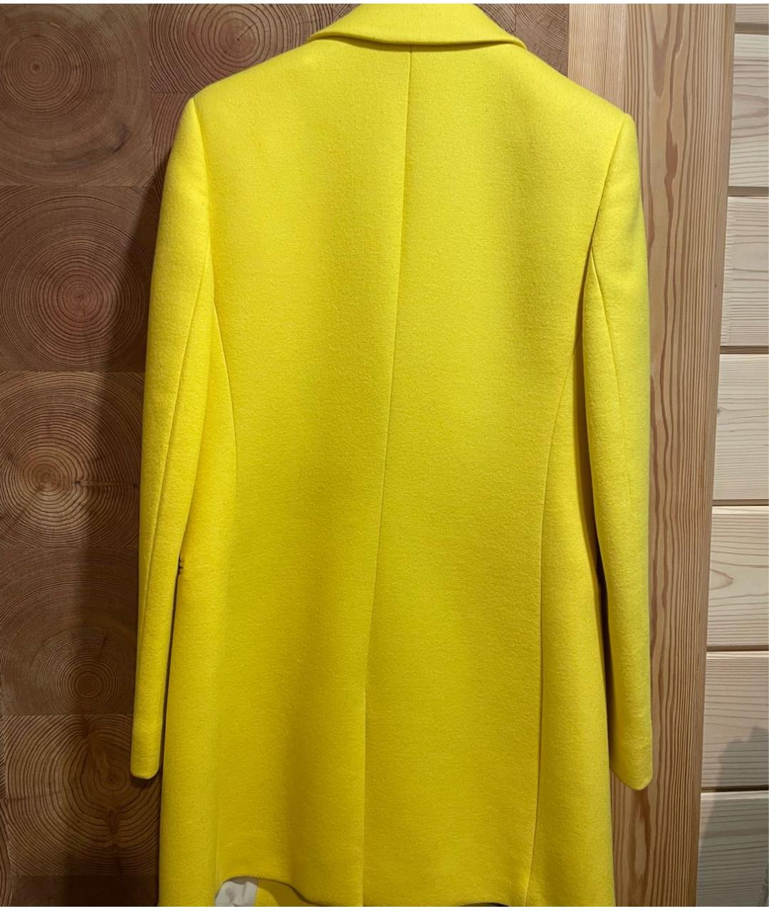 BALENCIAGA Желтое шерстяное пальто, фото 2