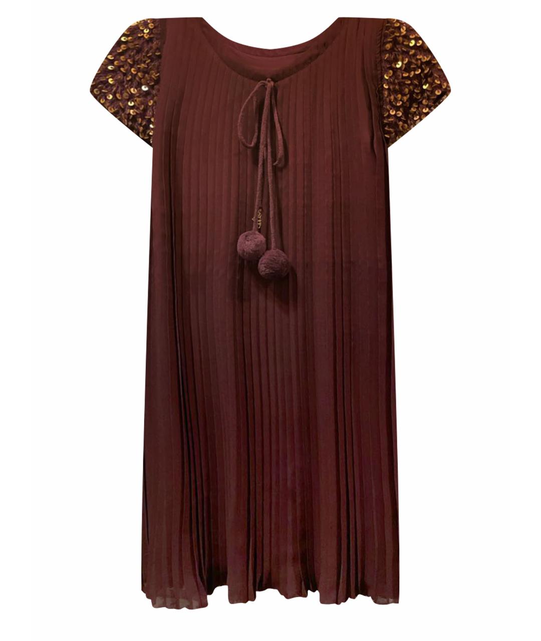 MANOUSH Фиолетовое полиэстеровое платье, фото 1