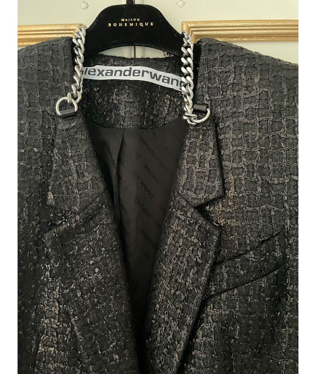 ALEXANDER WANG Черный вискозный жакет/пиджак, фото 2