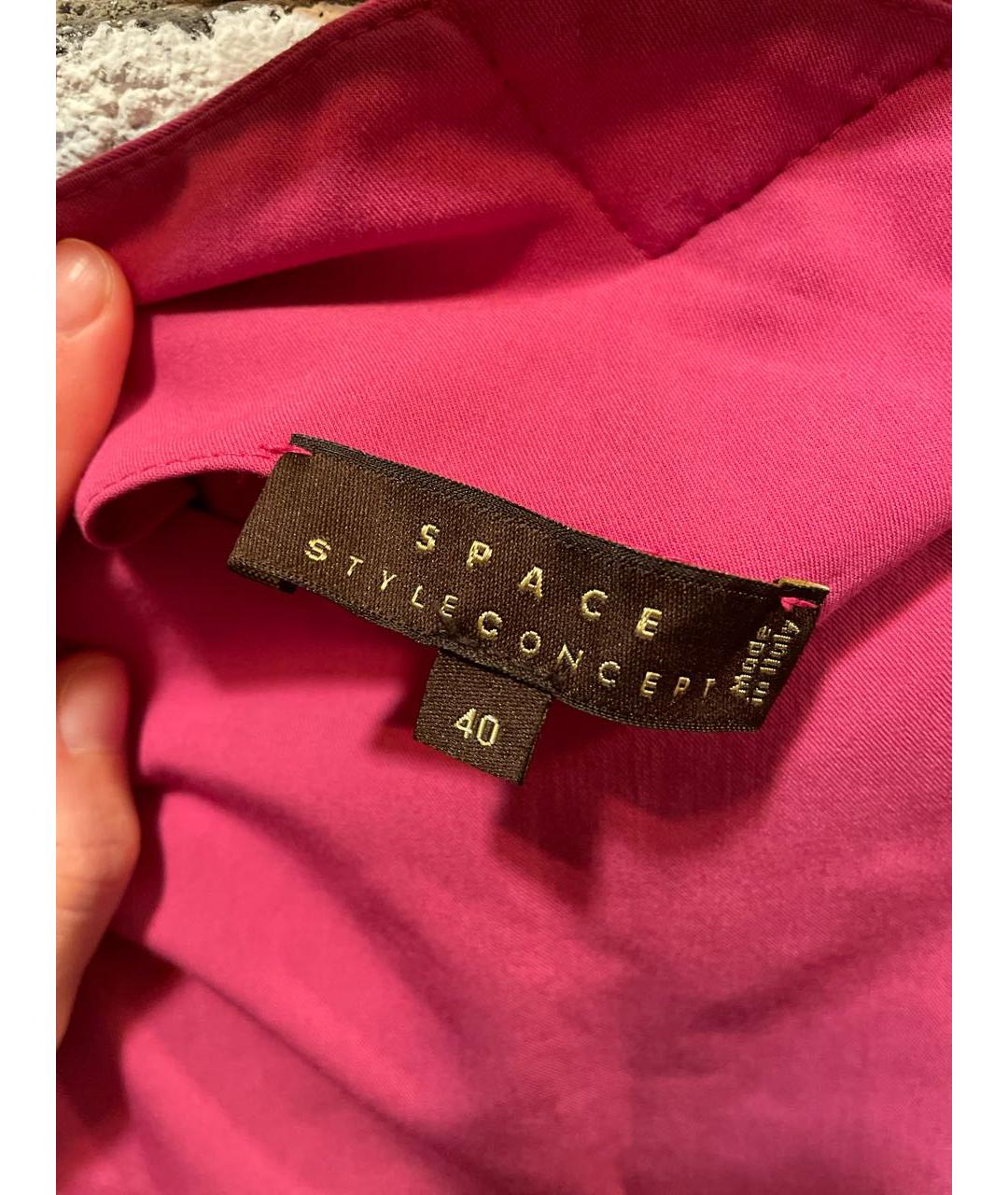 SPACE COLLECTION Розовое полиэстеровое платье, фото 3