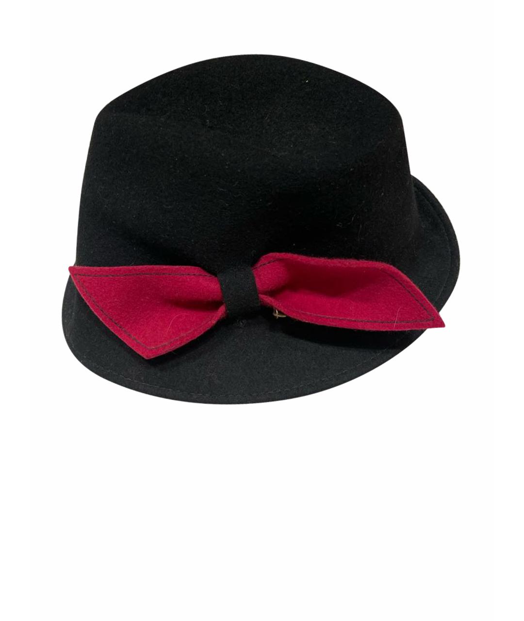 BORSALINO Черная шерстяная шляпа, фото 1