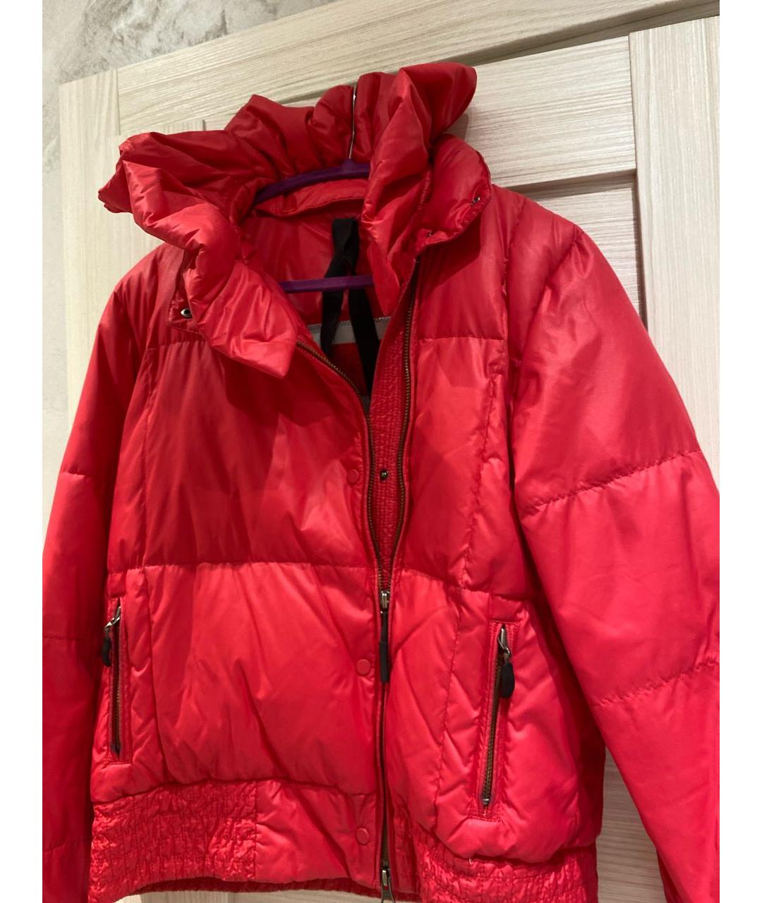 SPORTMAX Красная полиамидовая куртка, фото 4