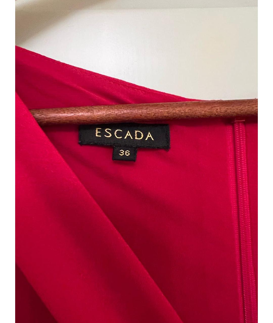 ESCADA Красное вискозное вечернее платье, фото 3