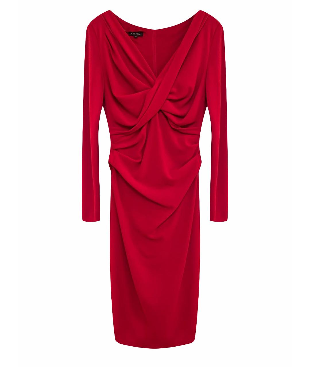 ESCADA Красное вискозное вечернее платье, фото 1