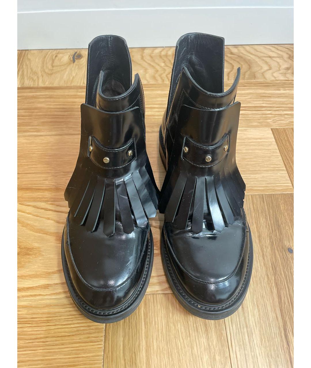 APERLAI Черные кожаные ботинки, фото 2