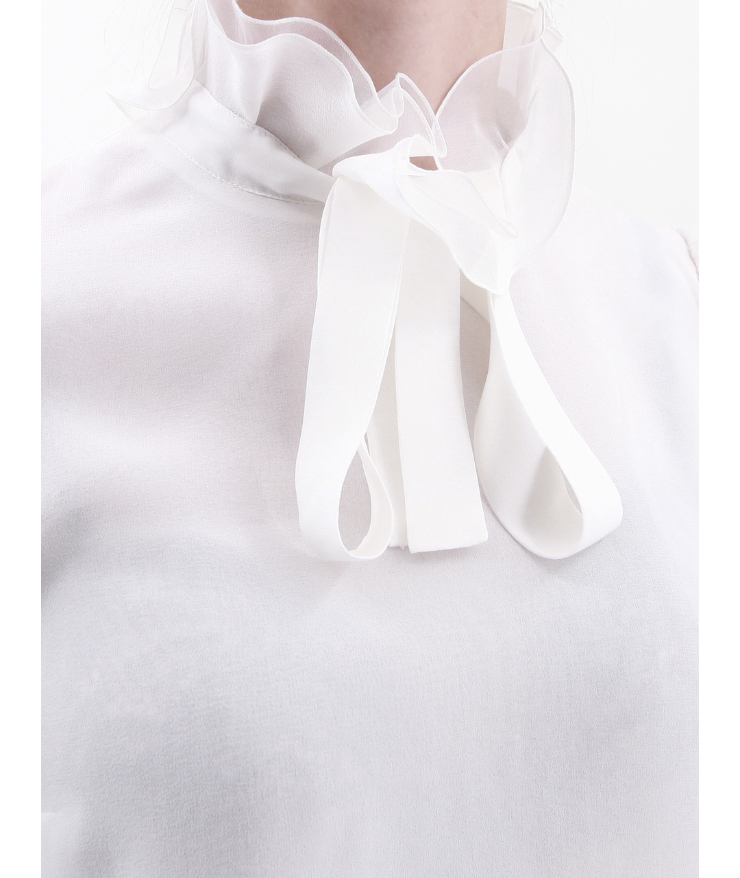 GIAMBATTISTA VALLI Белая шелковая рубашка, фото 4