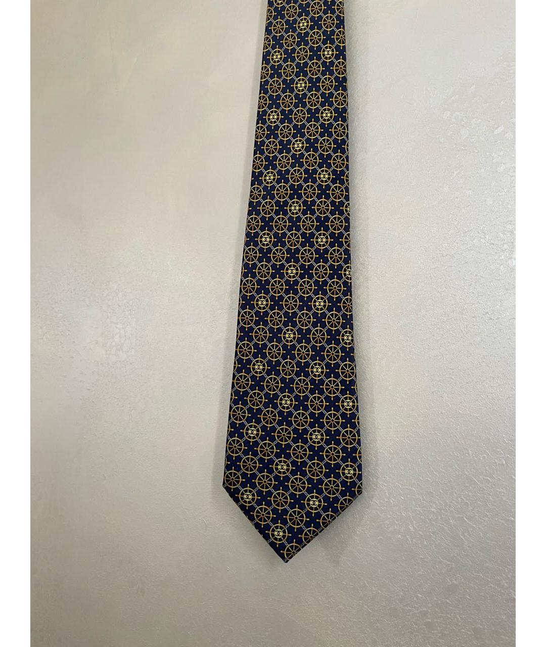 CHANEL PRE-OWNED Черный шелковый галстук, фото 7