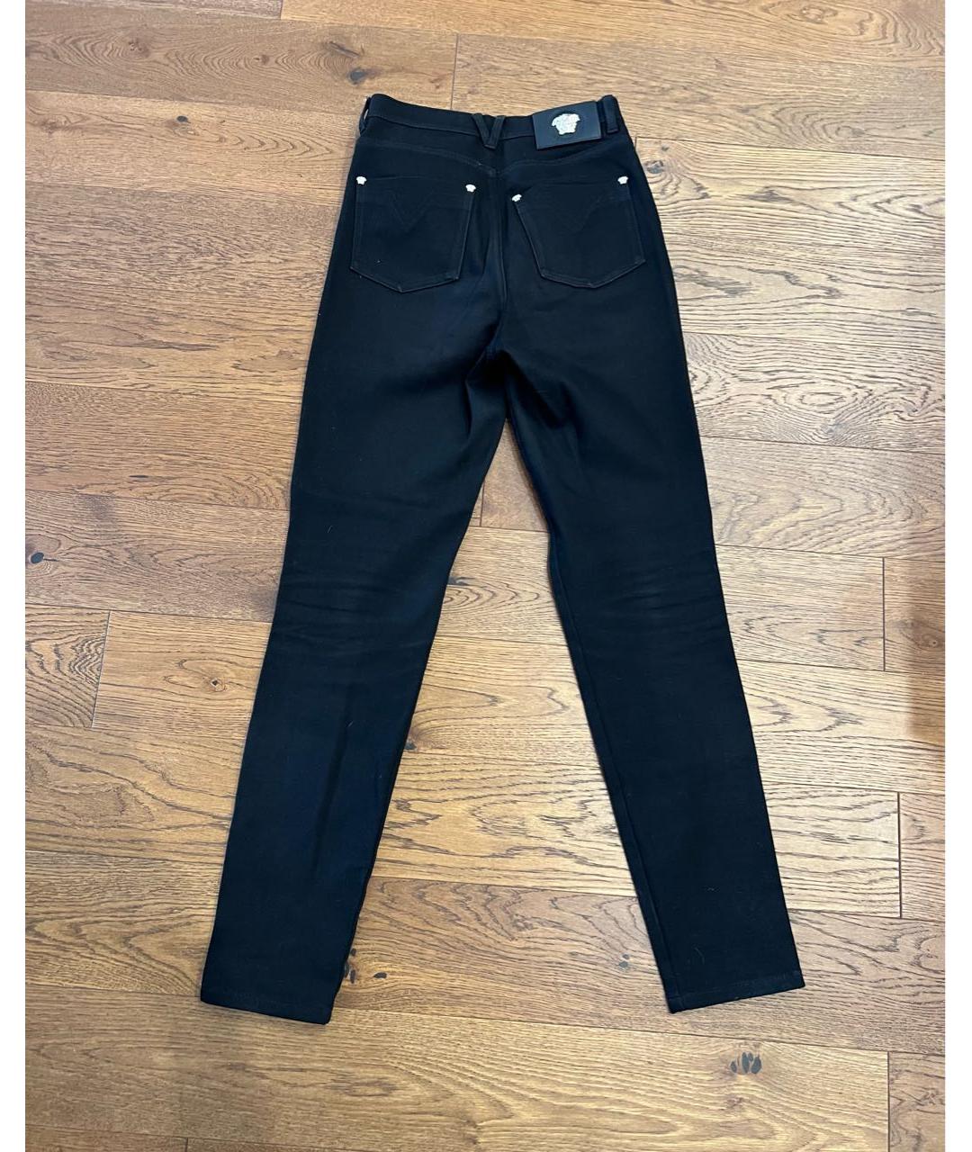 VERSACE Черные прямые джинсы, фото 2
