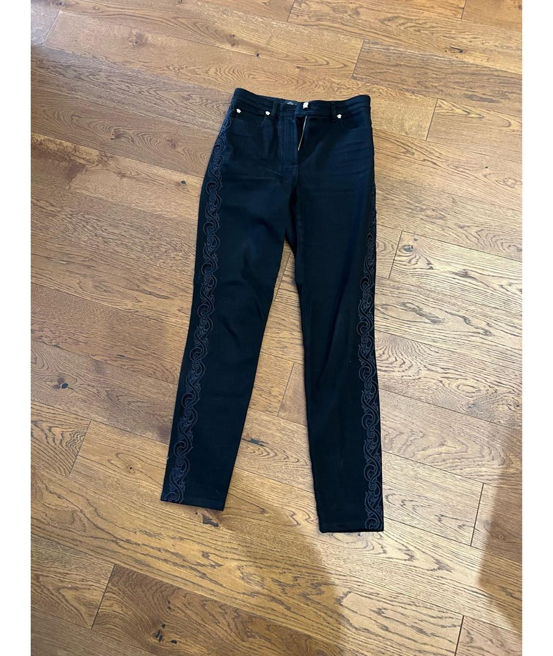 VERSACE Черные прямые джинсы, фото 5