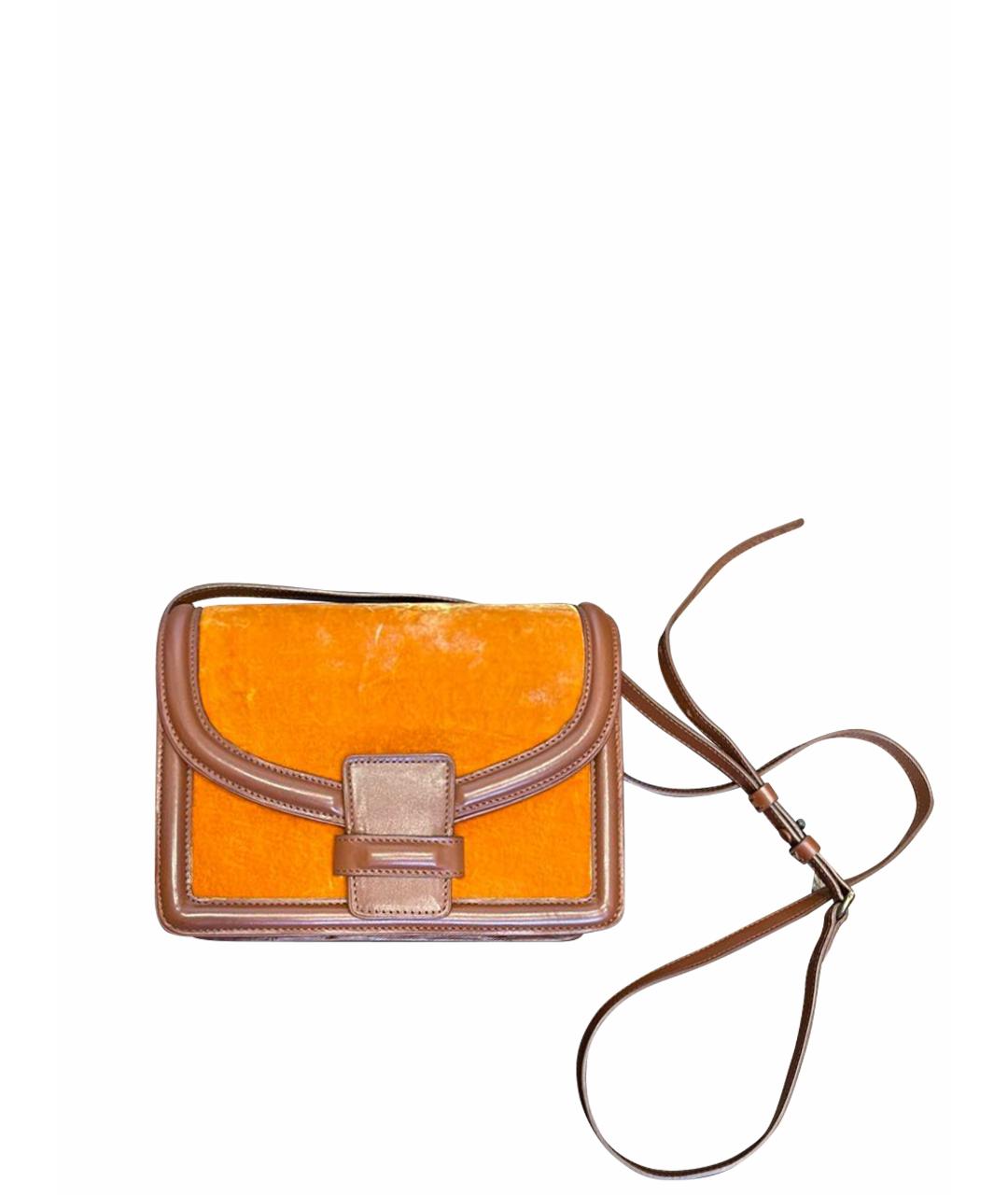 DRIES VAN NOTEN Оранжевая кожаная сумка через плечо, фото 1