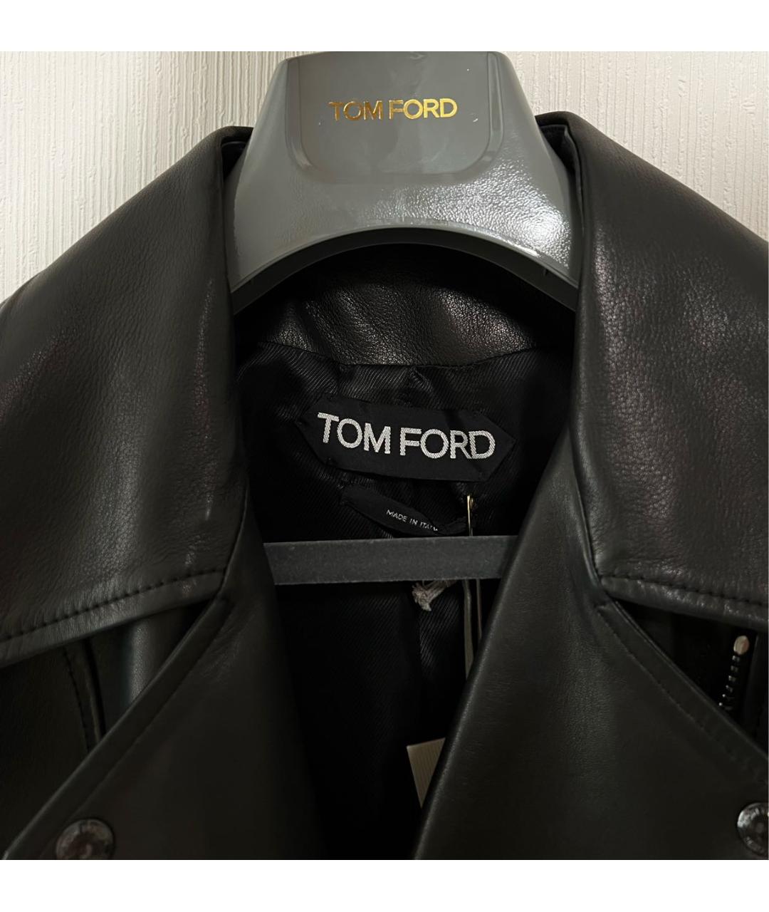 TOM FORD Черная кожаная куртка, фото 8