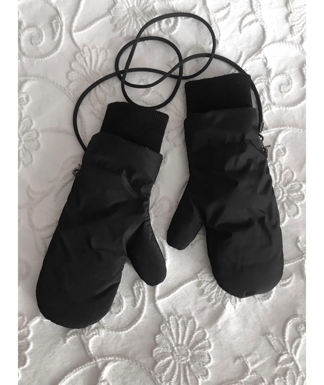 WEEKEND MAX MARA Черные варежки, фото 6