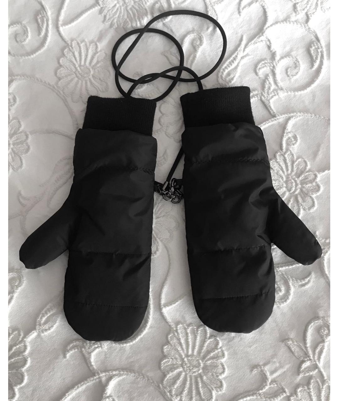 WEEKEND MAX MARA Черные варежки, фото 3