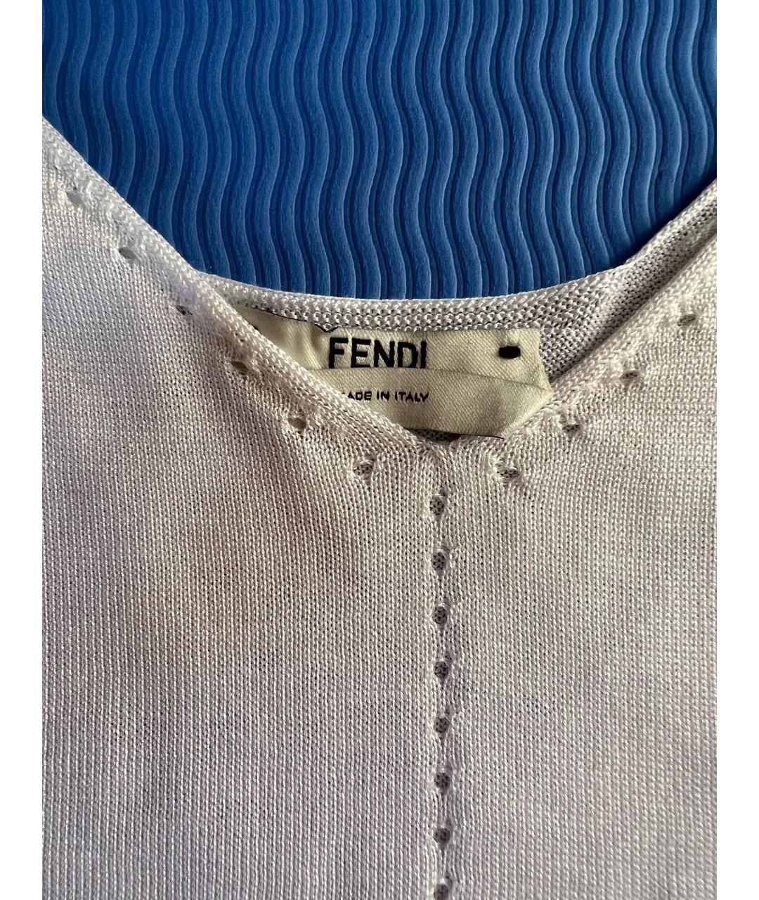 FENDI Белая блузы, фото 6