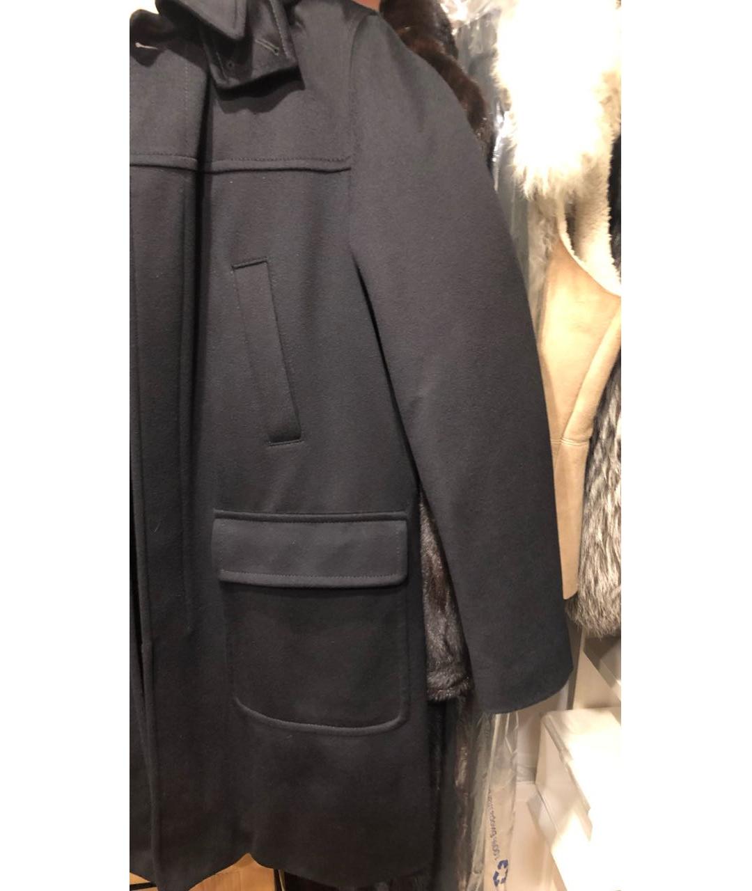 BRIONI Черное шерстяное пальто, фото 5