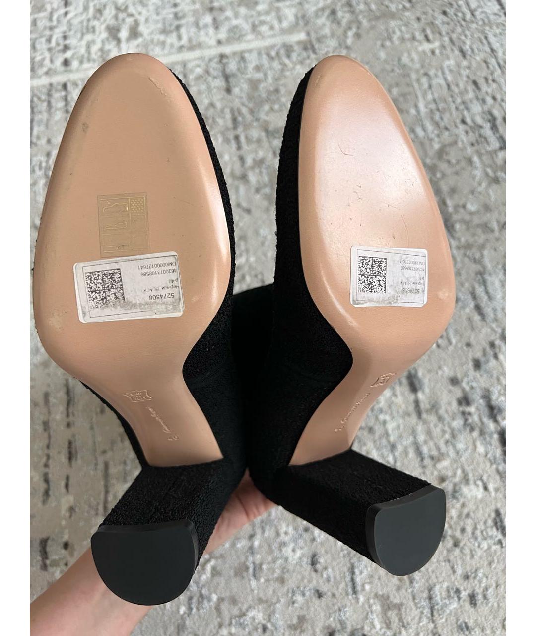 GIANVITO ROSSI Черные текстильные ботильоны, фото 4