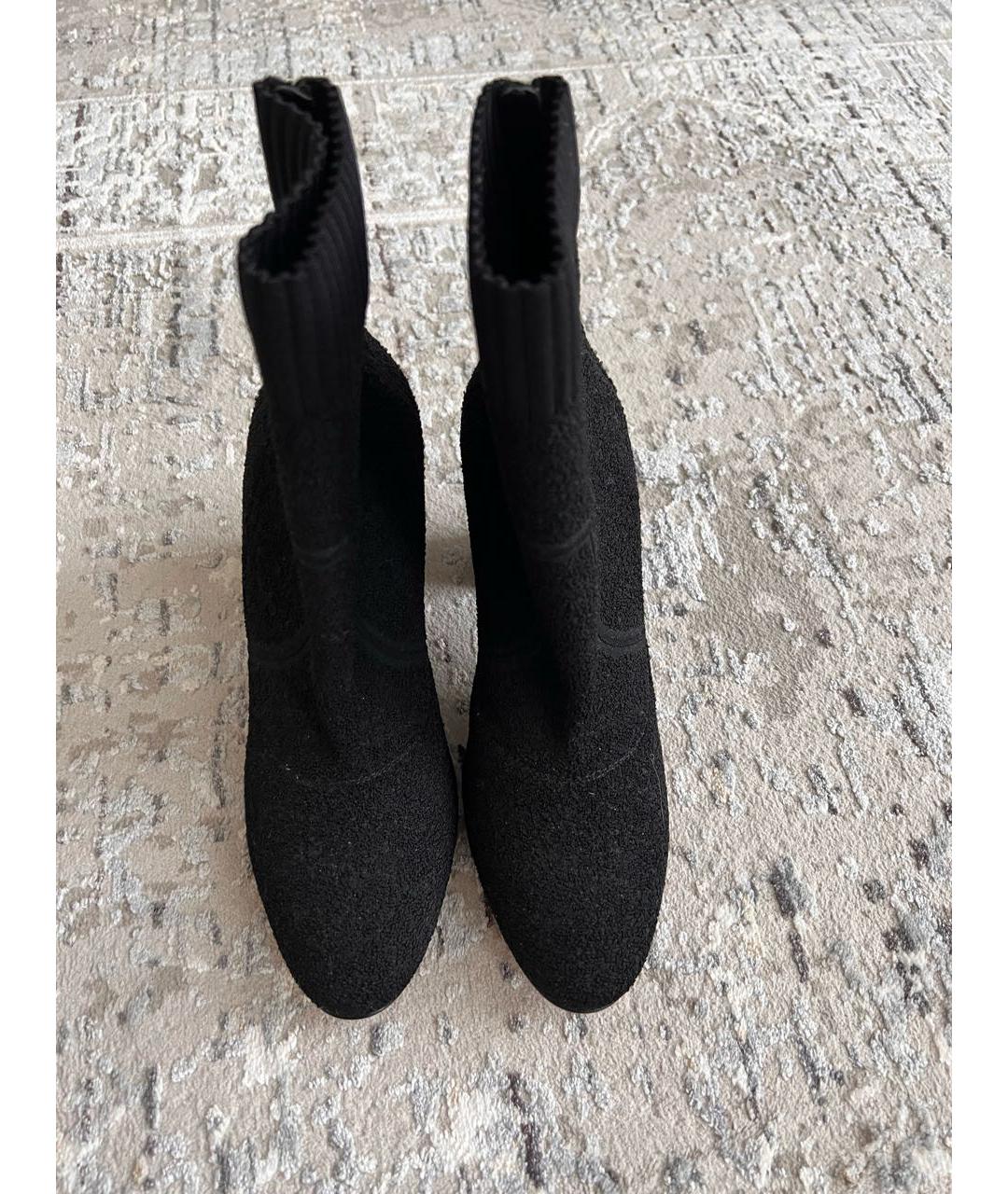 GIANVITO ROSSI Черные текстильные ботильоны, фото 3