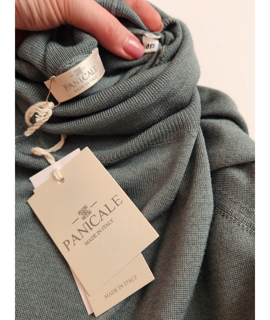 PANICALE Зеленый шерстяной джемпер / свитер, фото 3