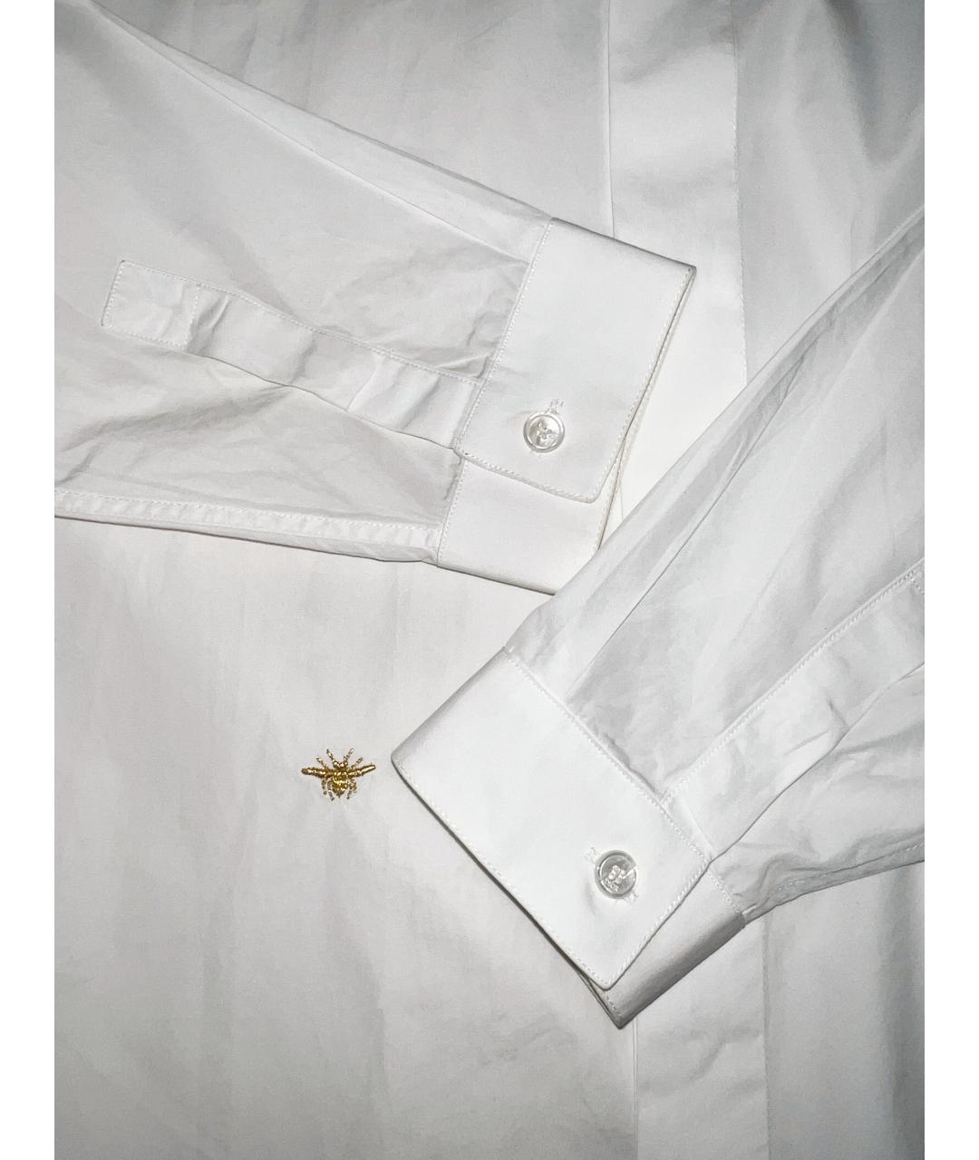 CHRISTIAN DIOR PRE-OWNED Белая хлопковая классическая рубашка, фото 4