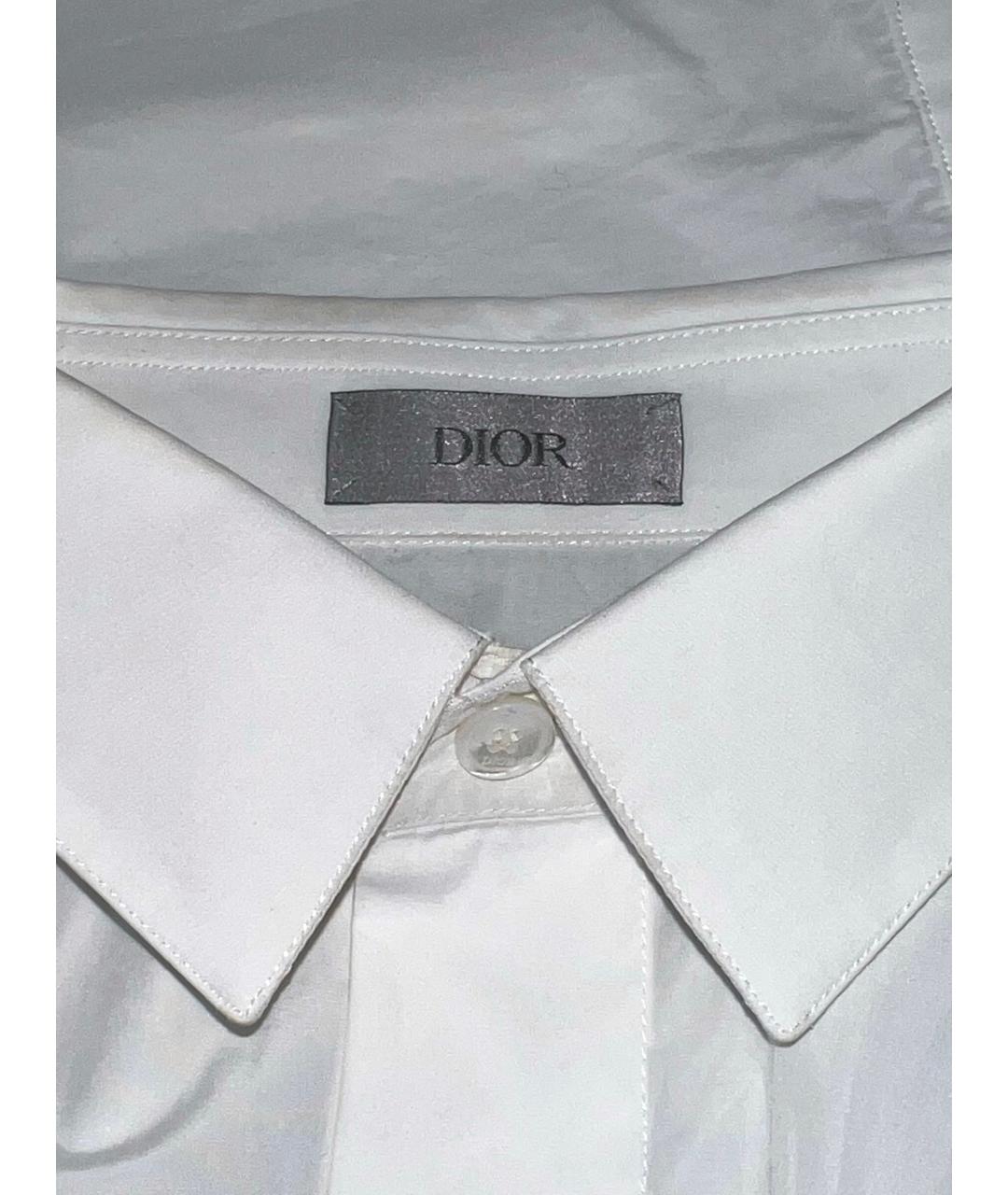 CHRISTIAN DIOR PRE-OWNED Белая хлопковая классическая рубашка, фото 5