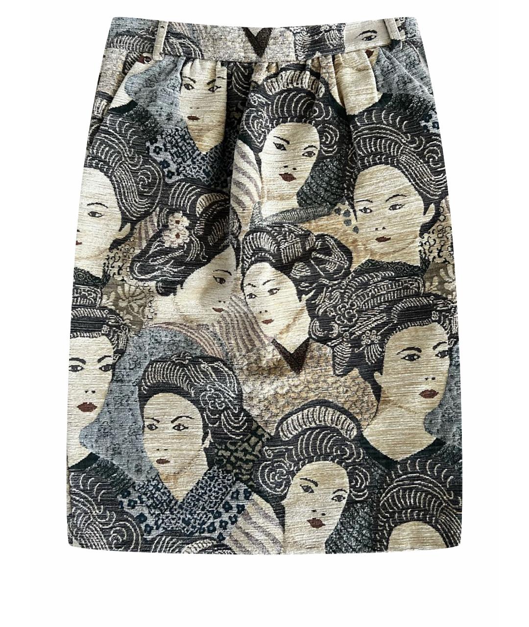 BLESS Мульти полиэстеровая юбка миди, фото 1