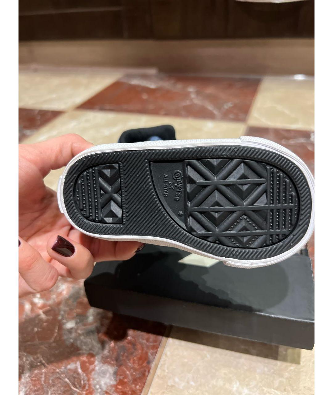 CONVERSE Синие кожаные кеды, фото 4