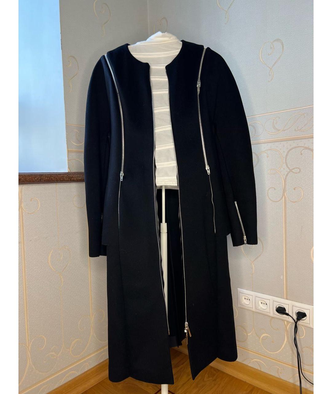 CELINE PRE-OWNED Черное шерстяное пальто, фото 3