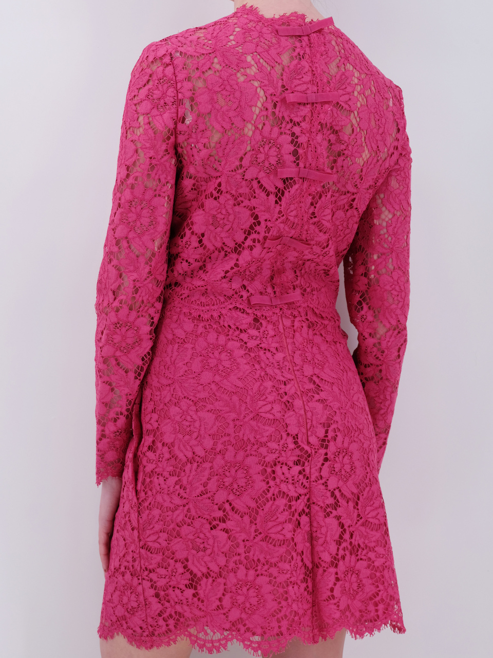 VALENTINO Розовое хлопковое повседневное платье, фото 3