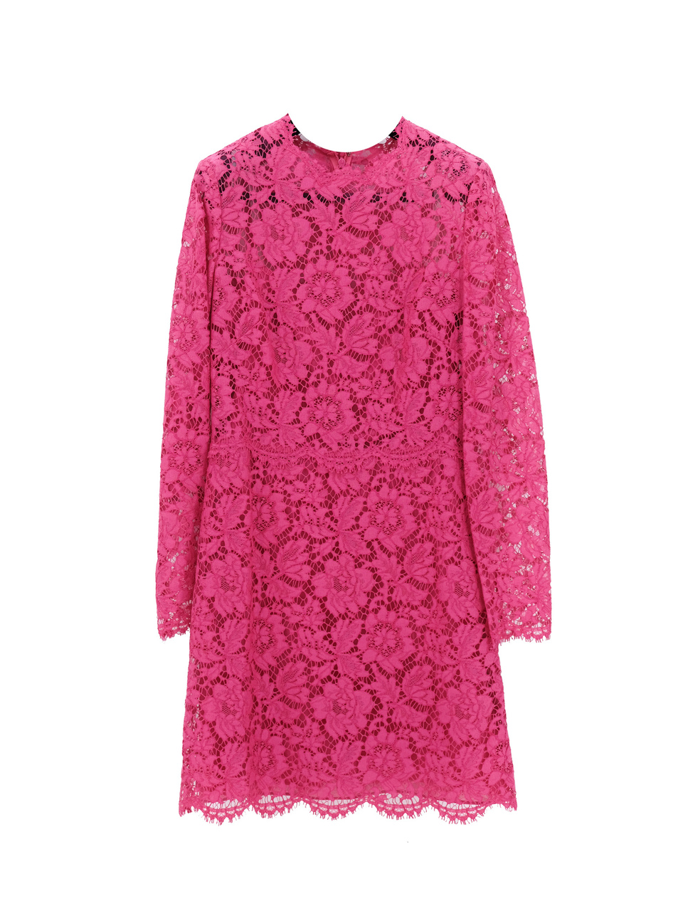 VALENTINO Розовое хлопковое повседневное платье, фото 1