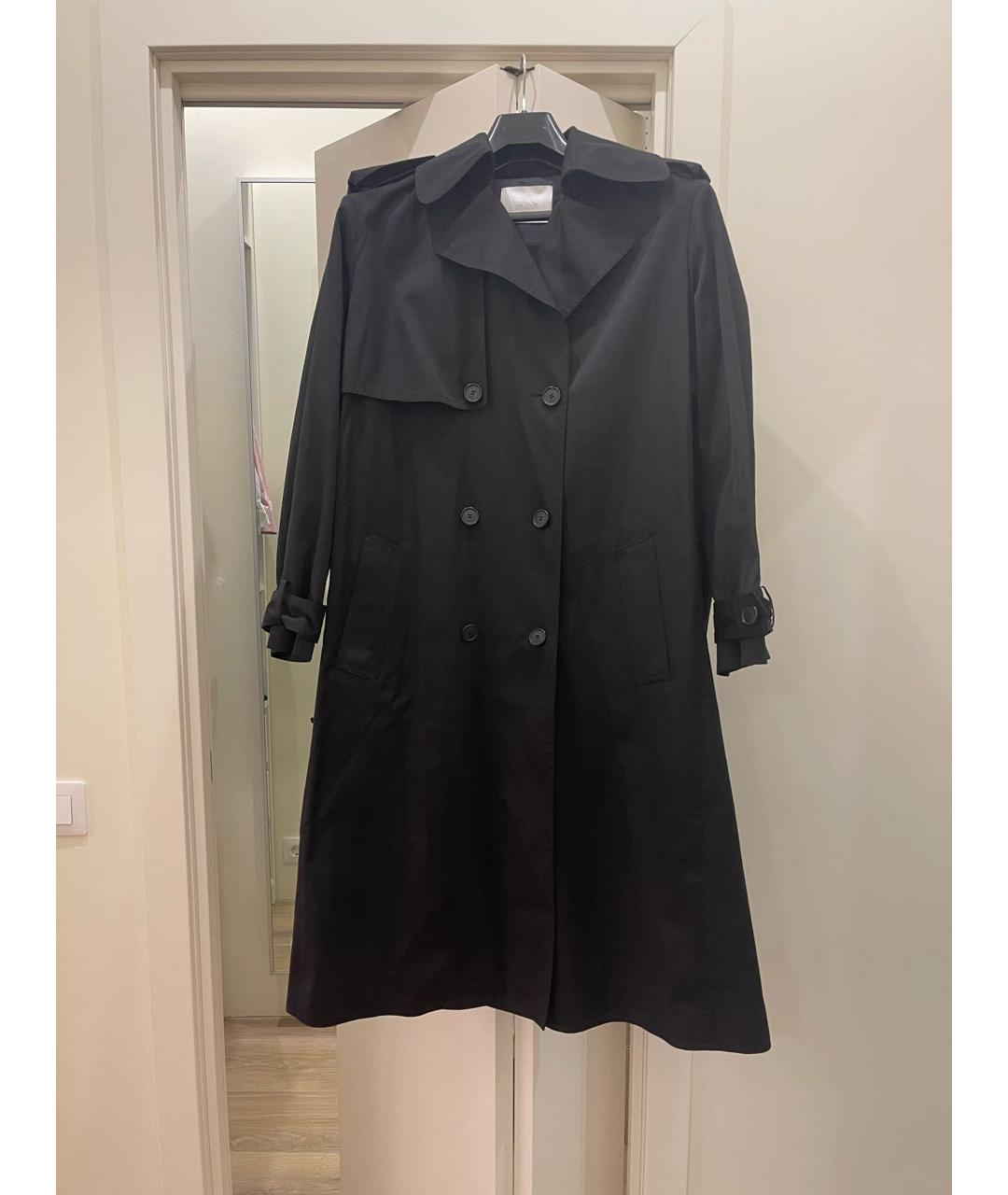 HUGO BOSS Черный хлопко-эластановый тренч/плащ, фото 5