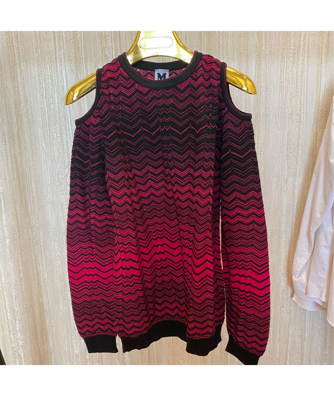 M MISSONI Розовый хлопко-эластановый джемпер / свитер, фото 2