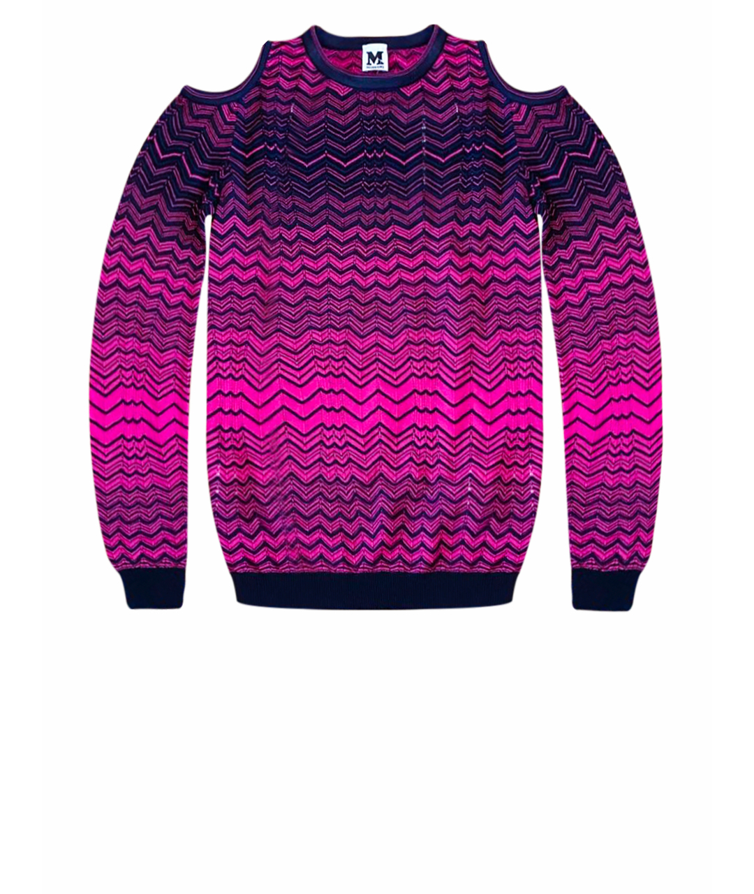 M MISSONI Розовый хлопко-эластановый джемпер / свитер, фото 1
