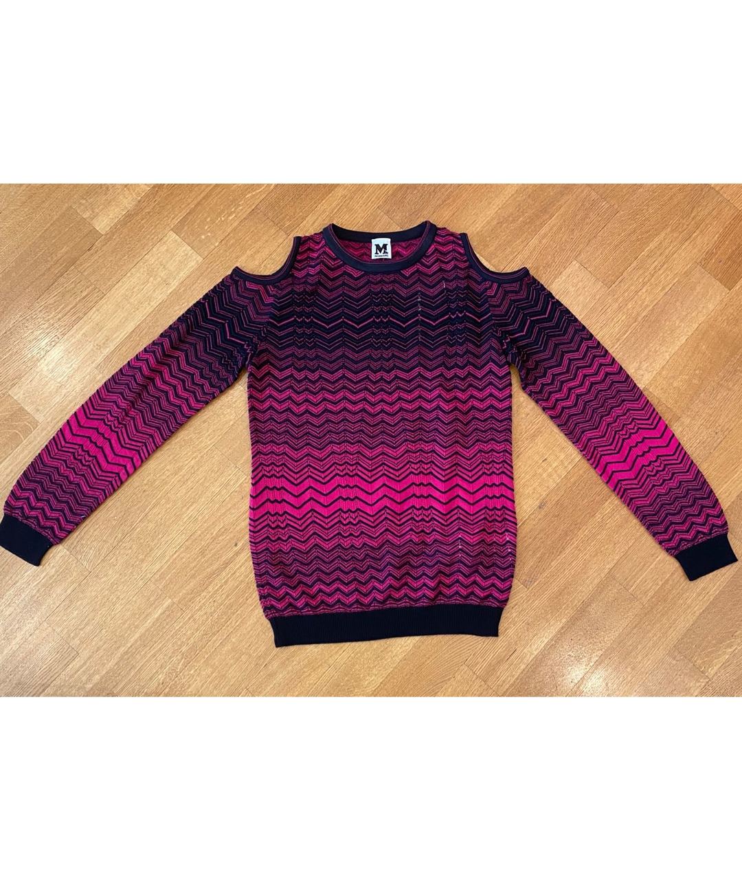 M MISSONI Розовый хлопко-эластановый джемпер / свитер, фото 6