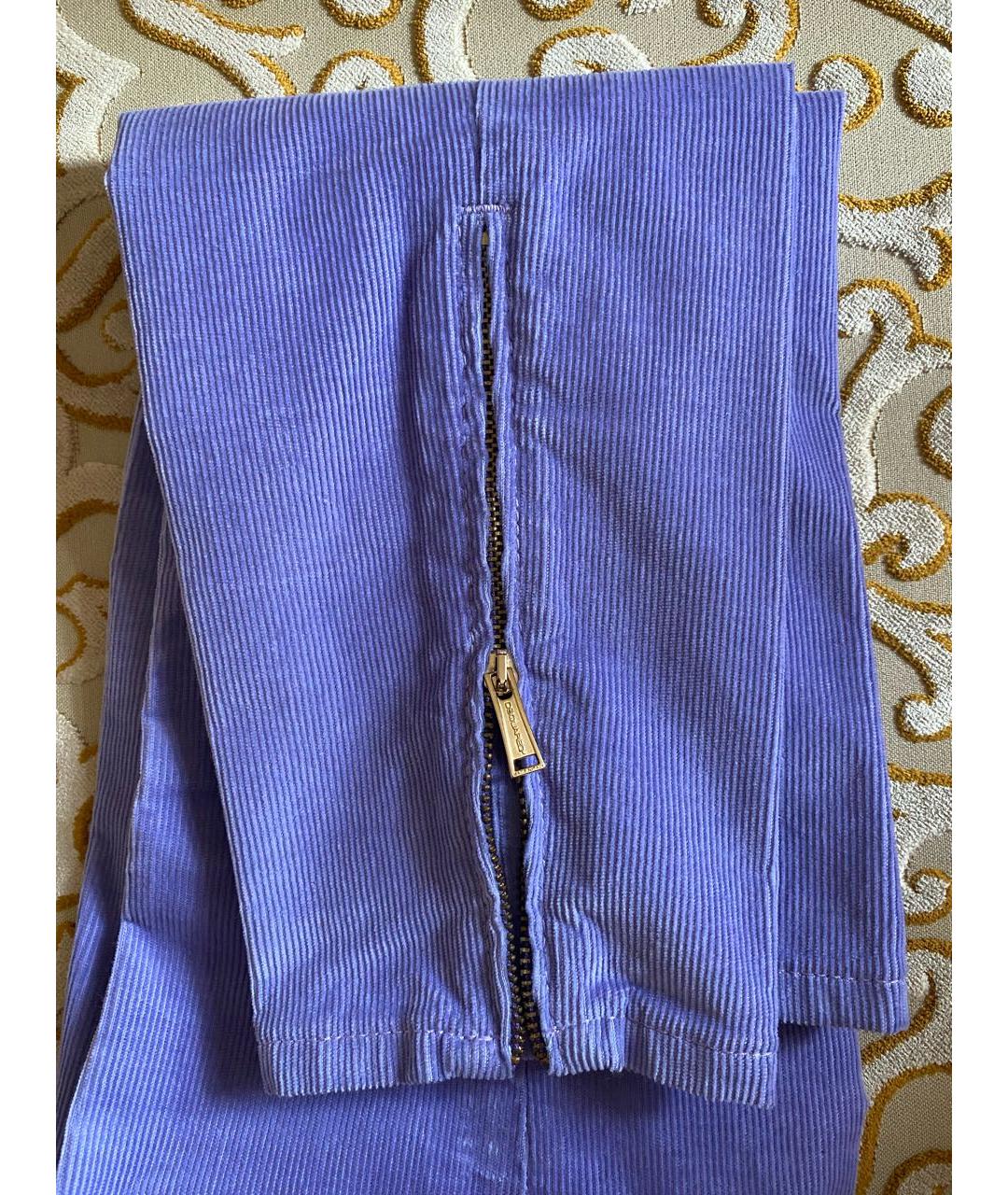 DSQUARED2 Фиолетовые брюки узкие, фото 4