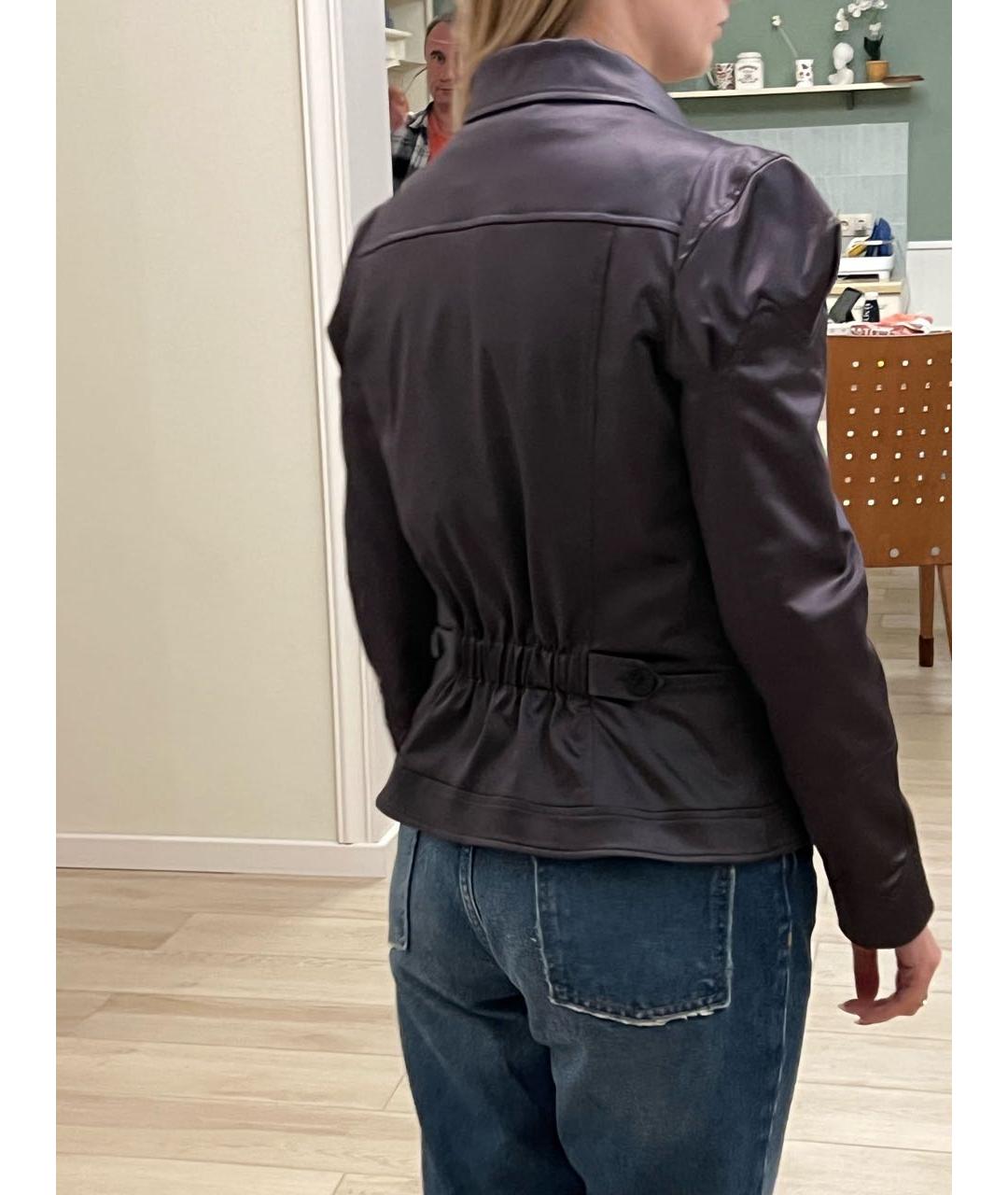 JOHN GALLIANO VINTAGE Черный атласный жакет/пиджак, фото 8
